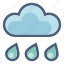 cloud, drop, forecast, precipitation, rain, shower, weather 