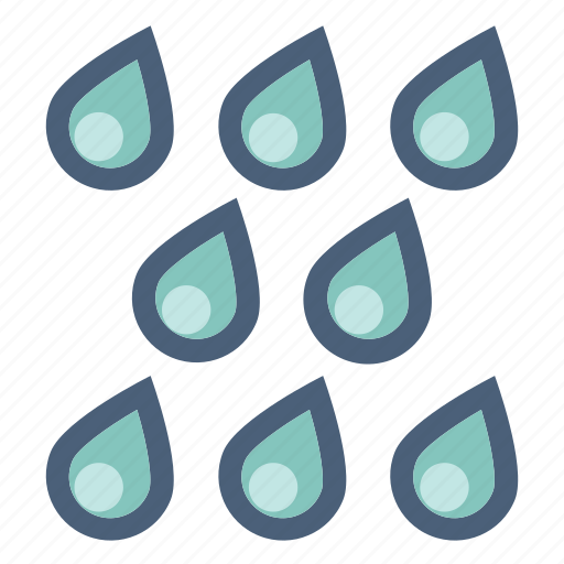 Drops, precipitation, rain, shower, storm, water, weather icon - Download on Iconfinder