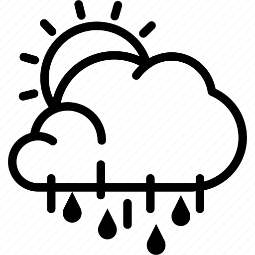 Cloud, forcast, rain, sun, weather icon - Download on Iconfinder