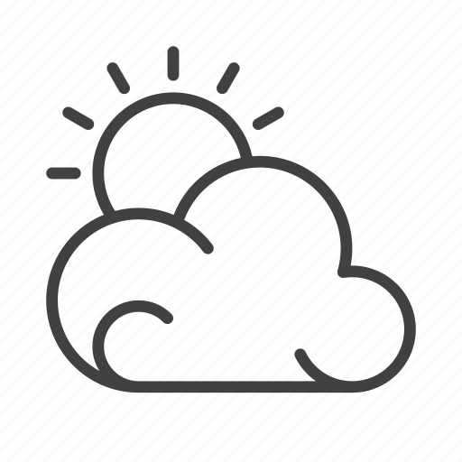 Clouds, cloudy, partly, sun, weather icon - Download on Iconfinder