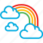 weather, rainbow, cloud, forecast, colors 