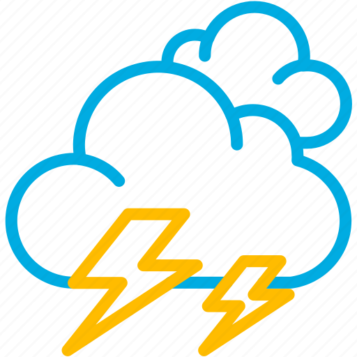 Weather, cloudy, storm, forecast, thunder icon - Download on Iconfinder