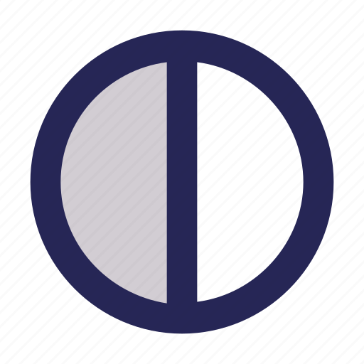 Moon, half, circle, eclipse, night, lunar icon - Download on Iconfinder