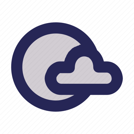 Moon, night, cloudy, cloud, clear icon - Download on Iconfinder