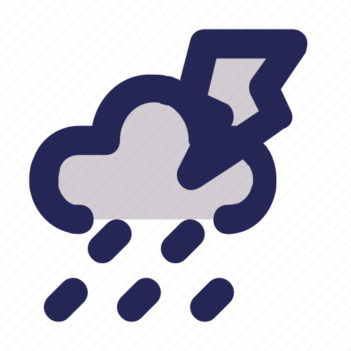 Thunderstorm, wind, gale, strong, winds, rain, storm icon - Download on Iconfinder