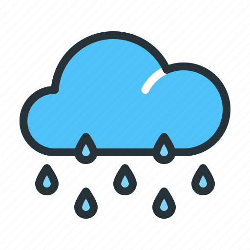 Cloud, forecast, rainy, weather icon - Download on Iconfinder