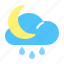 forecast, moon, night, weather 