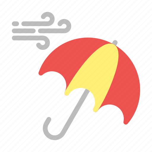 Forecast, umbrella, weather, wind icon - Download on Iconfinder