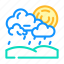 drizzle, weather, forecast, rain, sun, cloud