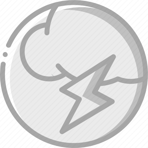 Cloud, lightning, storm, weather icon - Download on Iconfinder