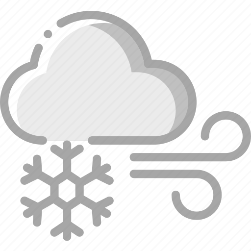Cloud, icy, snow, snowflake, weather, winds icon - Download on Iconfinder
