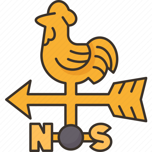 Weather, vane, rooster, direction, compass icon - Download on Iconfinder