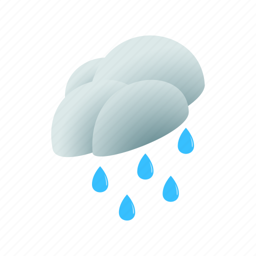 Cloud, isometric, nature, rain, sky, water, weather icon - Download on Iconfinder
