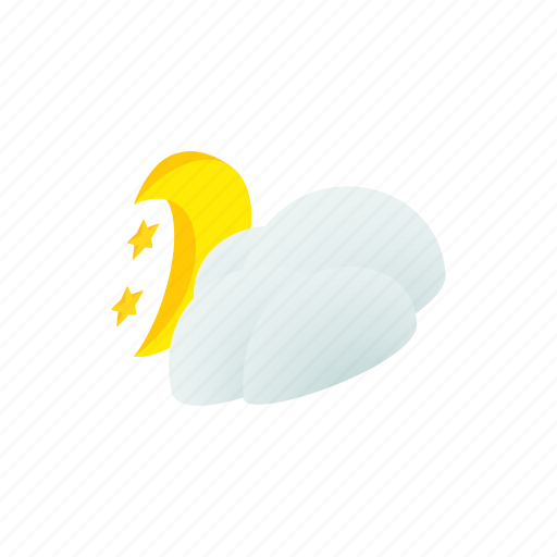 Cloud, decoration, isometric, month, moon, sky, star icon - Download on Iconfinder