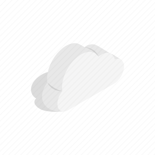 Cloud, cloudscape, isometric, nature, sky, weather, white icon - Download on Iconfinder