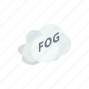 cloud, fog, isometric, nature, smoke, white, word
