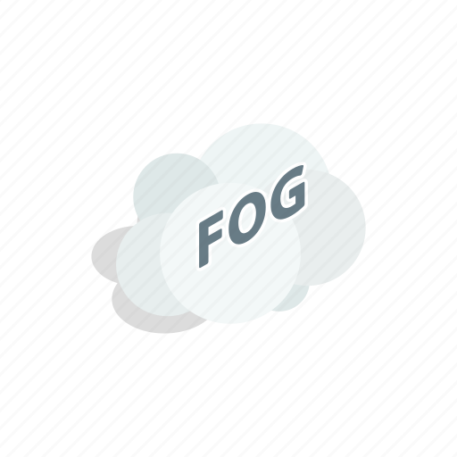 Cloud, fog, isometric, nature, smoke, white, word icon - Download on Iconfinder