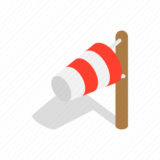 Direction, flag, isometric, speed, weather, wind, windsock icon - Download on Iconfinder