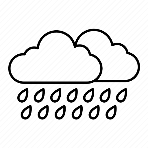 Heavy, rain, raining, weather, rainy day icon - Download on Iconfinder