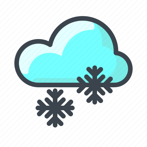 Cloud, forecast, snowflake, weather, snow, winter icon - Download on Iconfinder