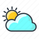 cloud, forecast, sun, weather, clouds, cloudy, sunny