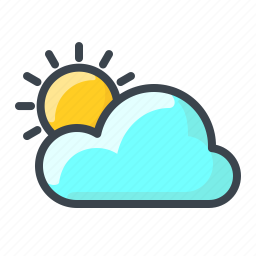 Cloud, forecast, sun, weather, clouds, cloudy, sunny icon - Download on Iconfinder