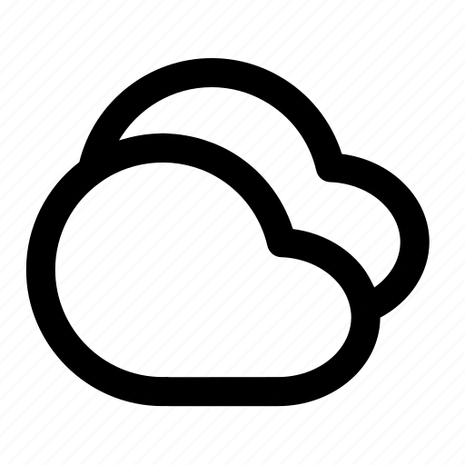 Cloud, cloudy, line, moon, outline, weather icon - Download on Iconfinder