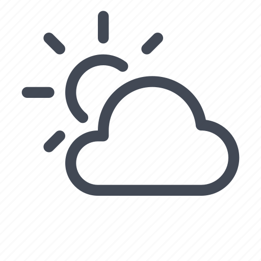 Cloudy, partly, weather icon - Download on Iconfinder