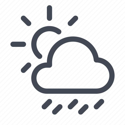 Forecast, rain, scattered, showers, weather icon - Download on Iconfinder