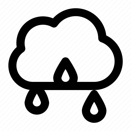 Cloud, drop, rain, rainy, weather icon - Download on Iconfinder