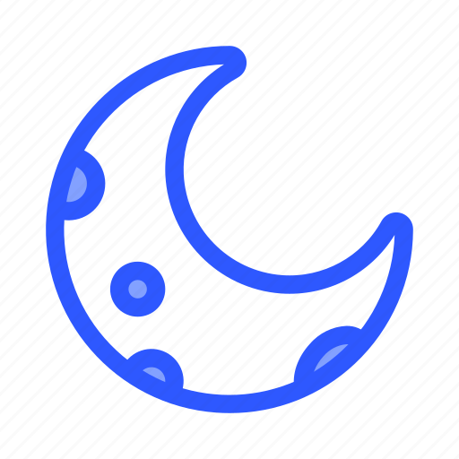 Crescent, moon, night, half moon, meteorology, forecast, weather icon - Download on Iconfinder
