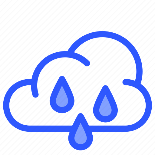 Rainy, weather, cloud, forecast, rain, drop, cloudy icon - Download on Iconfinder