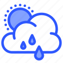 rainy day, rain, day, sun, cloud, weather, drop, forecast, meteorology