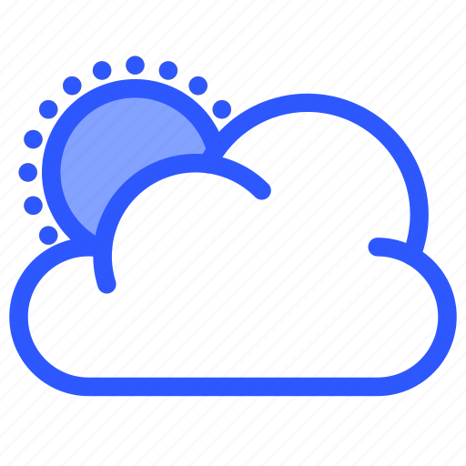 Cloudy day, cloudy, day, sunny, weather, sun, cloud icon - Download on Iconfinder