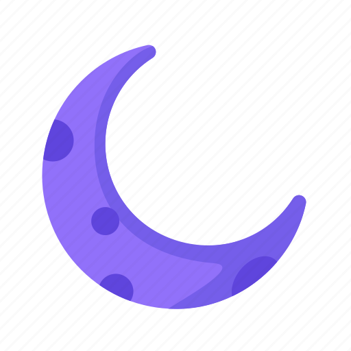 Crescent, moon, night, half moon, meteorology, forecast, weather icon - Download on Iconfinder