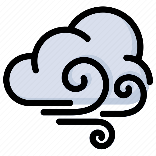 Cloud, wind, winds, windy, weather, breeze, breezy icon - Download on Iconfinder