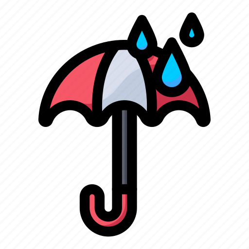 Umbrella, rain, raining, rainy, weather, forecast, nature icon - Download on Iconfinder