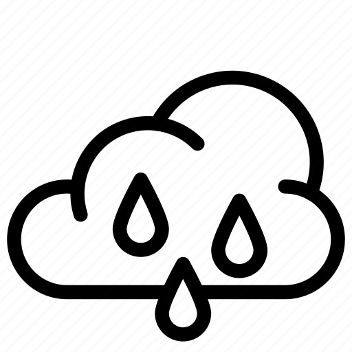 Rainy, weather, cloud, forecast, rain, drop, cloudy icon - Download on Iconfinder