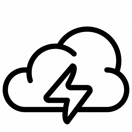 Thunderstorm, thunder, storm, weather, cloud, lightning bolt, forecast icon - Download on Iconfinder
