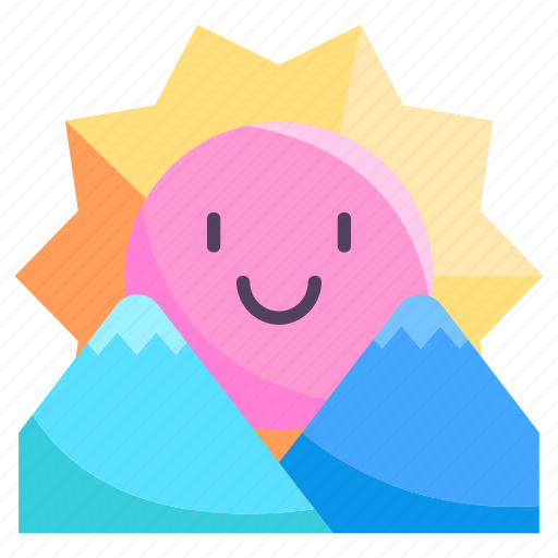 Sunrise, weather, sky, nature, art, meteorology, cloudy rain icon - Download on Iconfinder