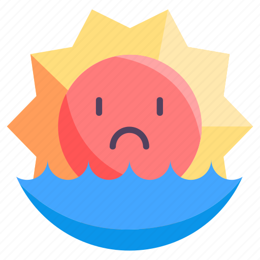 Sunset, weather, sky, nature, art, meteorology, cloudy rain icon - Download on Iconfinder