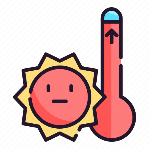 Hot, temperature, weather, sky, nature, art, meteorology icon - Download on Iconfinder