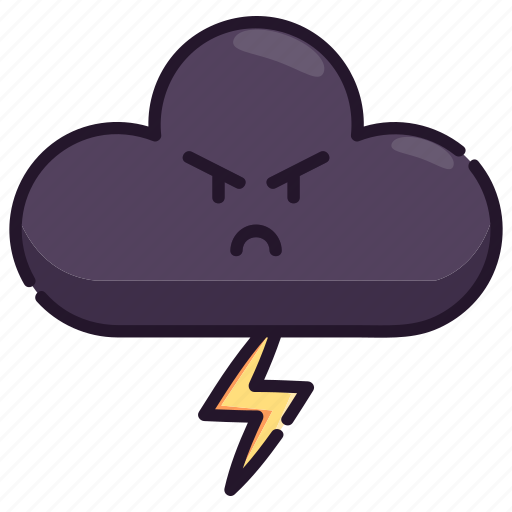 Thunder, cloud, weather, sky, nature, art, meteorology icon - Download on Iconfinder