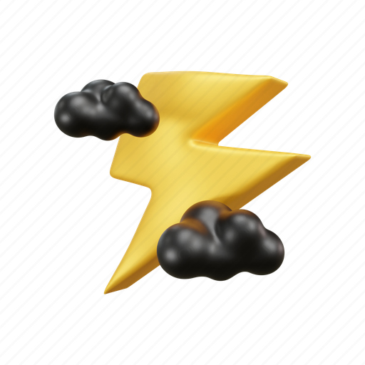 Weather icon, weather report, 3d illustration, cloud, sun, rainy, night 3D illustration - Download on Iconfinder