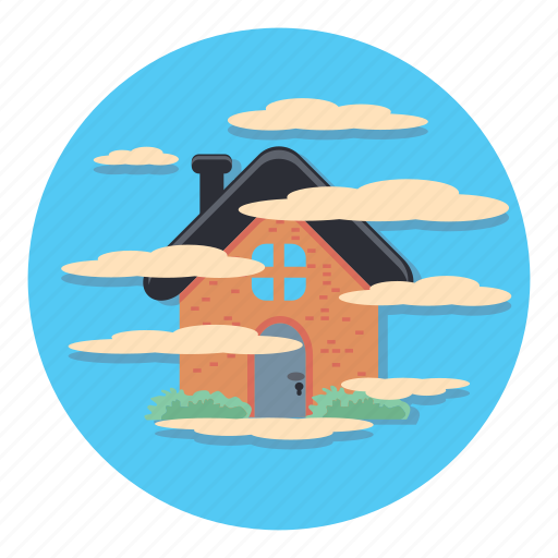 Fog, cloud, house, weather icon - Download on Iconfinder