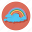 rainbow, cloud, cloudy, forecast, weather 