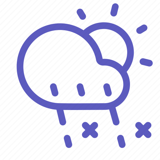 Weather, snow, rain, sun, winter, snowflake, cloud icon - Download on Iconfinder