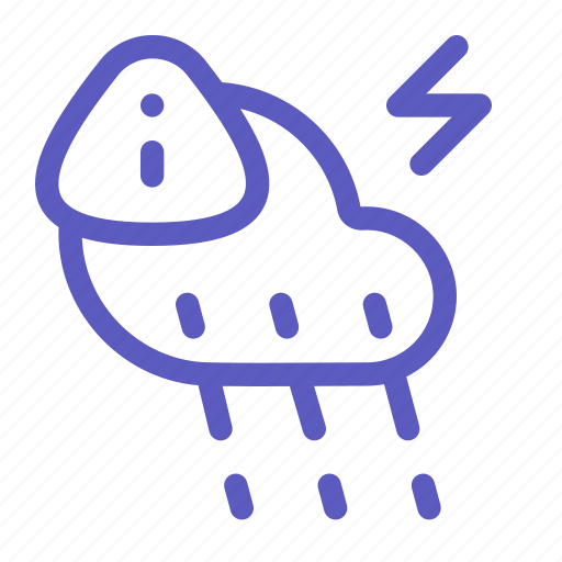 Weather, storm, carefully, forecast, climate, thunder, bolt icon - Download on Iconfinder