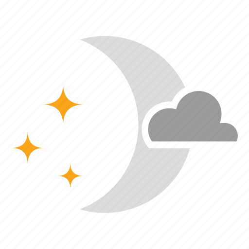 Cloud, moon, night, star, weather icon - Download on Iconfinder