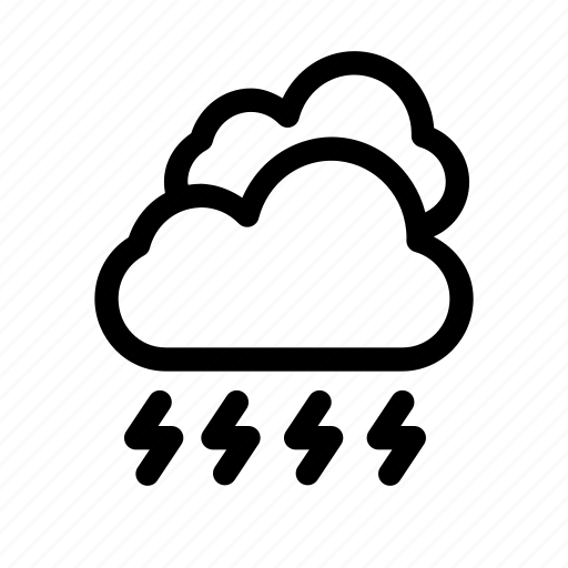 Heavy, storm, thunder, weather icon - Download on Iconfinder